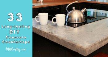 33 Long lasting DIY Concrete Countertops