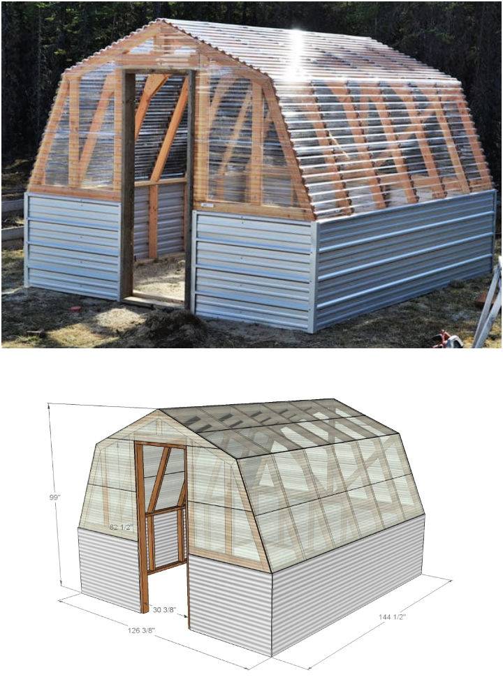 Budget Friendly DIY Wooden Greenhouse