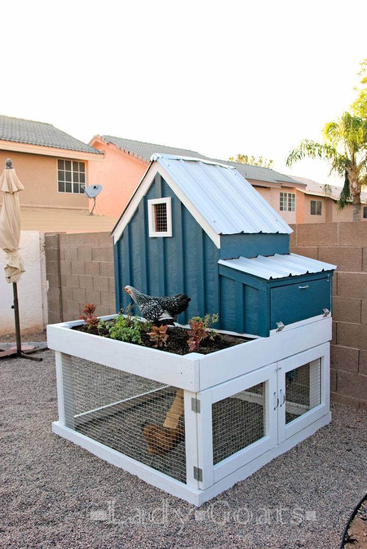 Chicken Coop with Planter