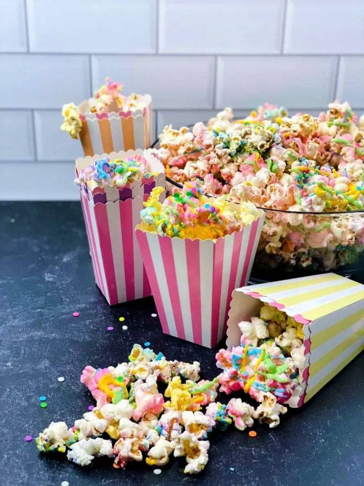 Colorful Unicorn Popcorn Recipe 