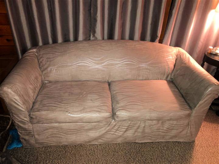 DIY Couch Cover With Details Instructions