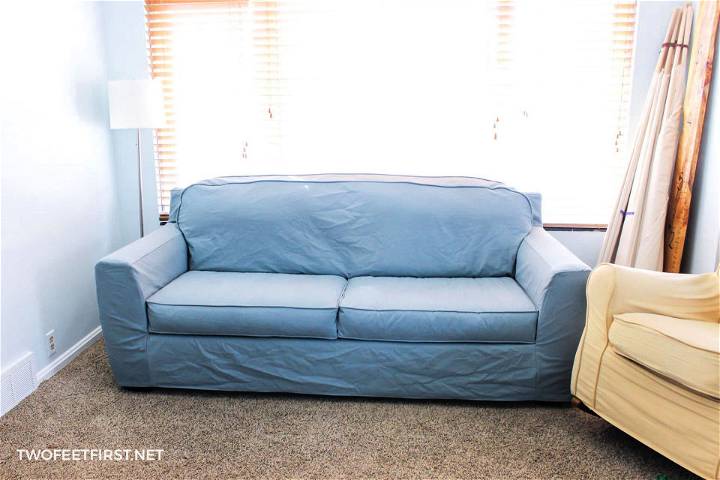 DIY Couch Cover Step by Step Instructions