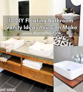 10 DIY Floating Bathroom Vanity Ideas You Can Make - DIY Crafts