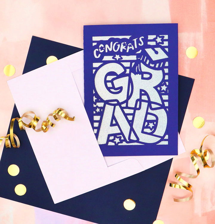 DIY Papercut Graduation Card