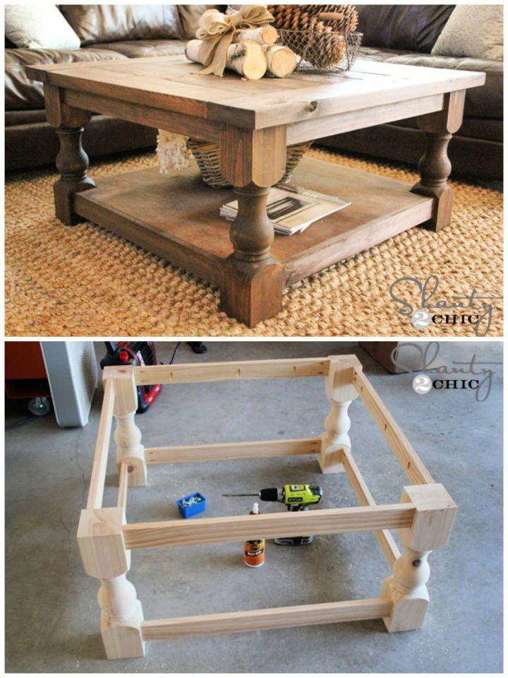 DIY Square Coffee Table