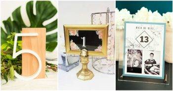 DIY Wedding Table Numbers and Holders
