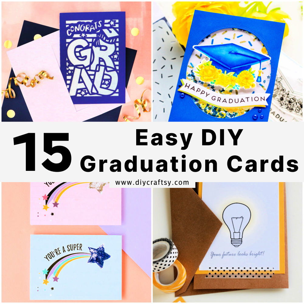 15 Handmade DIY Graduation Card Ideas (Free Templates)