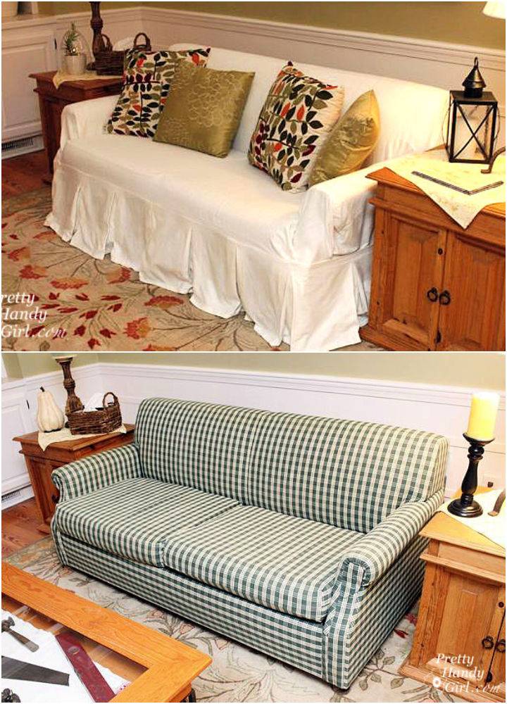 Easy DIY Couch Slipcover