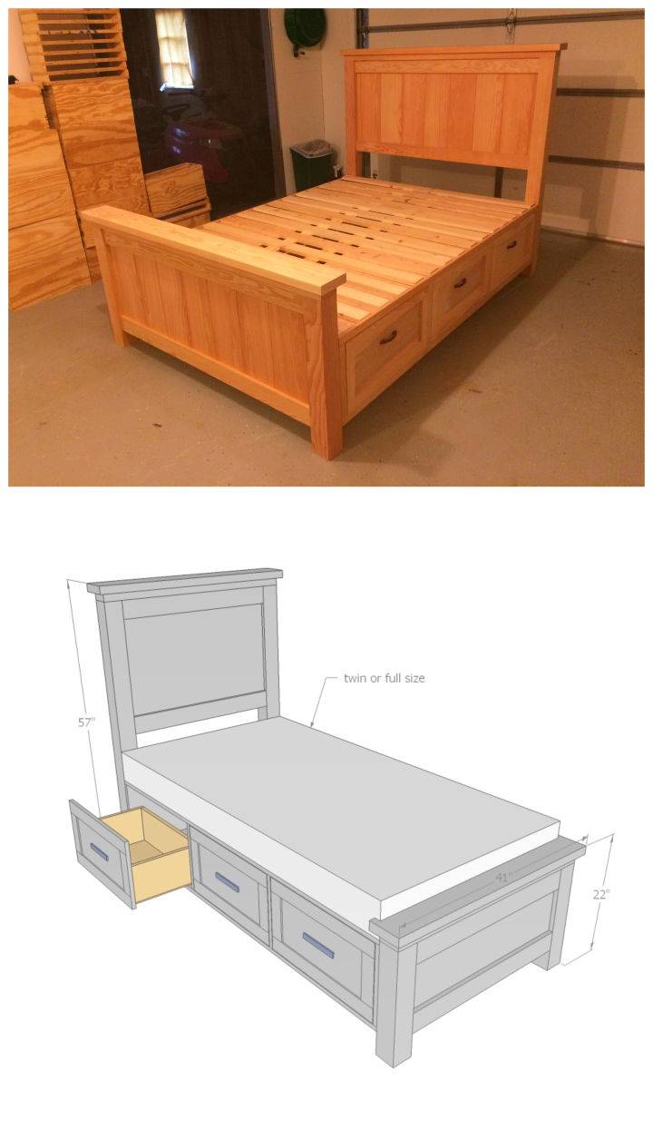 Farmhouse Storage Bed