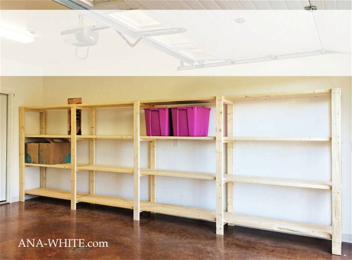 Garage Shelving Using Only 2x4s