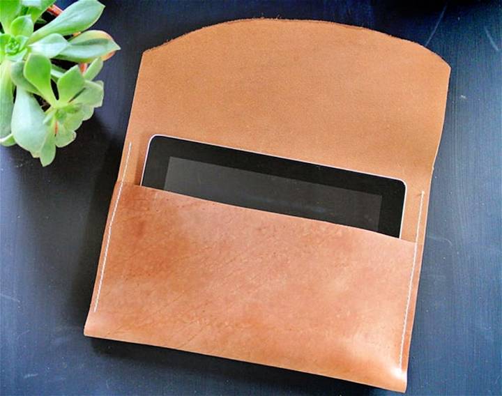 Homemade Leather Tablet Case