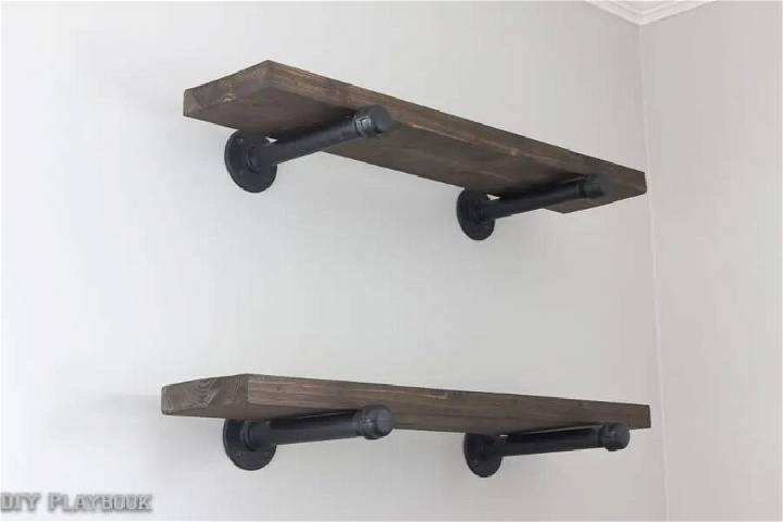Handmade Industrial Galvanized Pipe Shelves