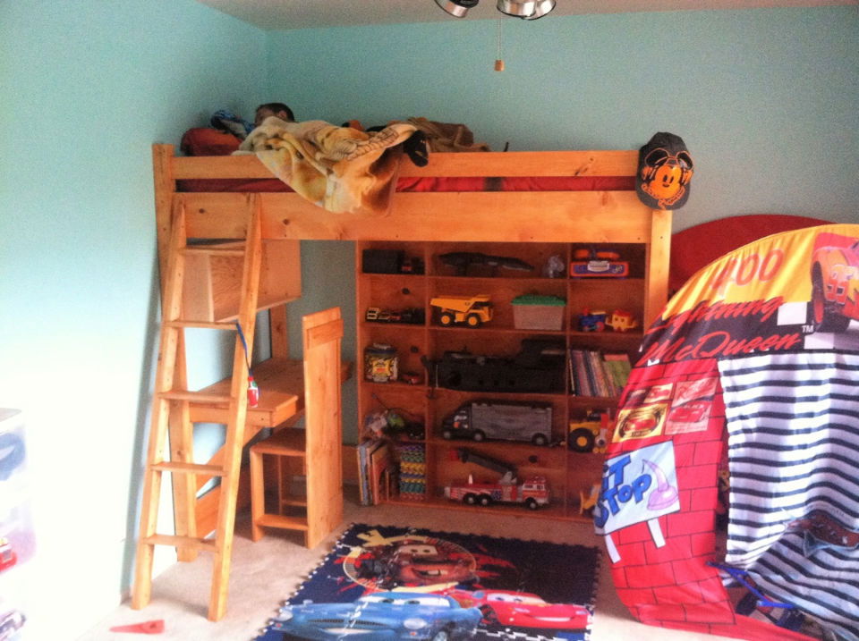 Loft Bed With Storage Stairs