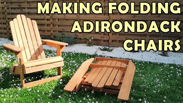 Making Folding Adirondack Chairs