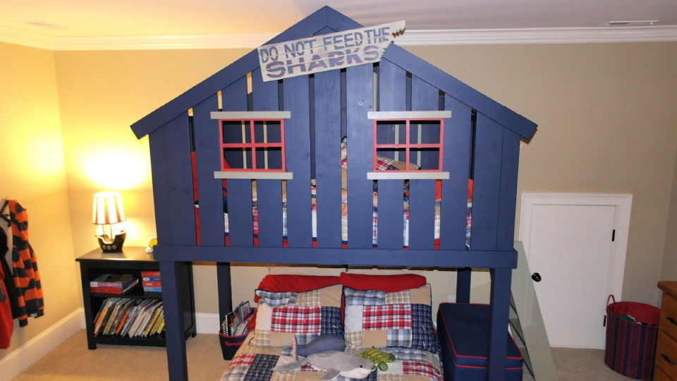 Pottery Barn Inspired Loft Bed