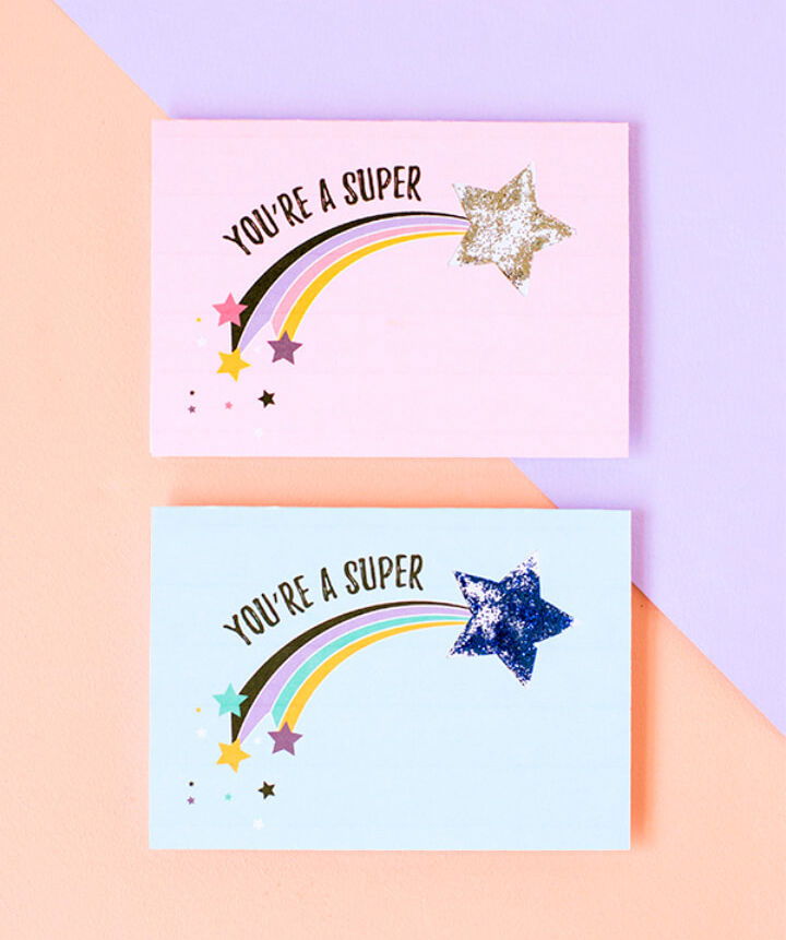 Shooting Star Shaker Graduation Card