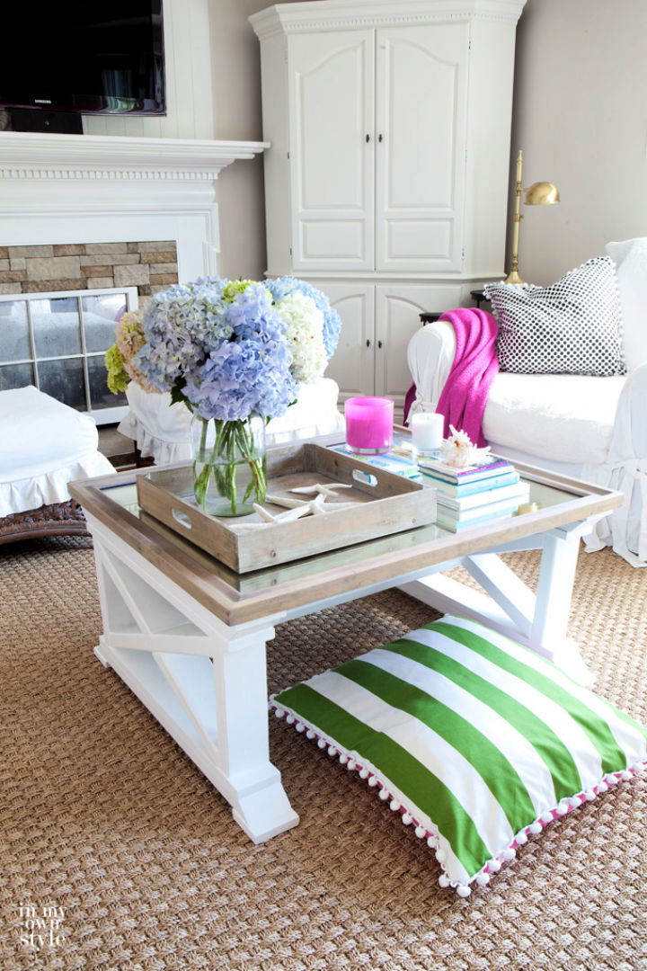 Repurposed Mirror Coffee Table