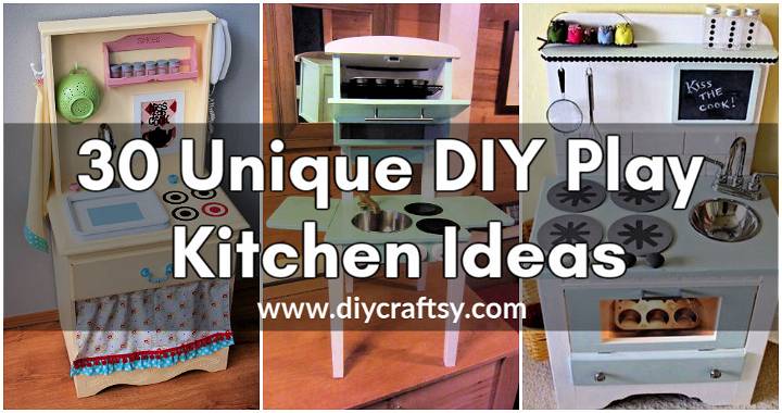 Unique DIY Play Kitchen Ideas 1