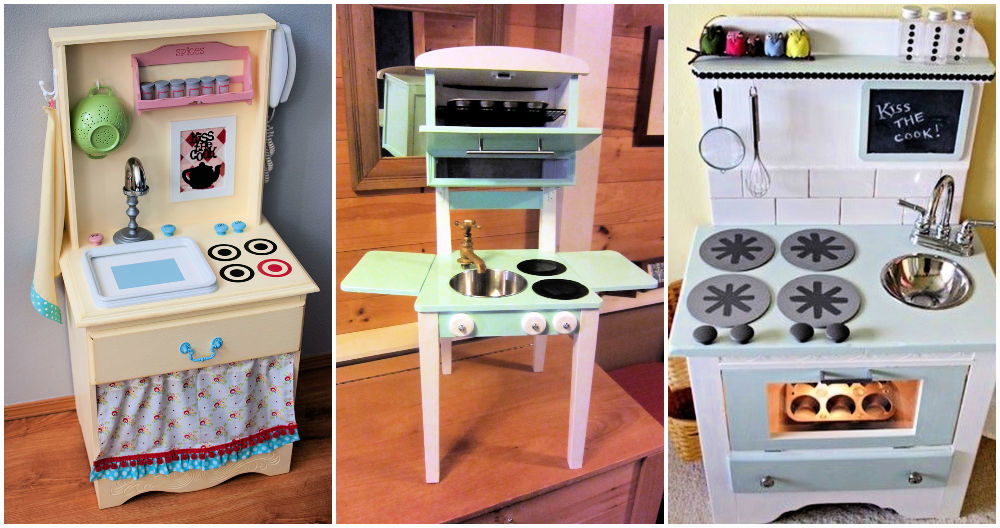 Unique DIY Play Kitchen Ideas