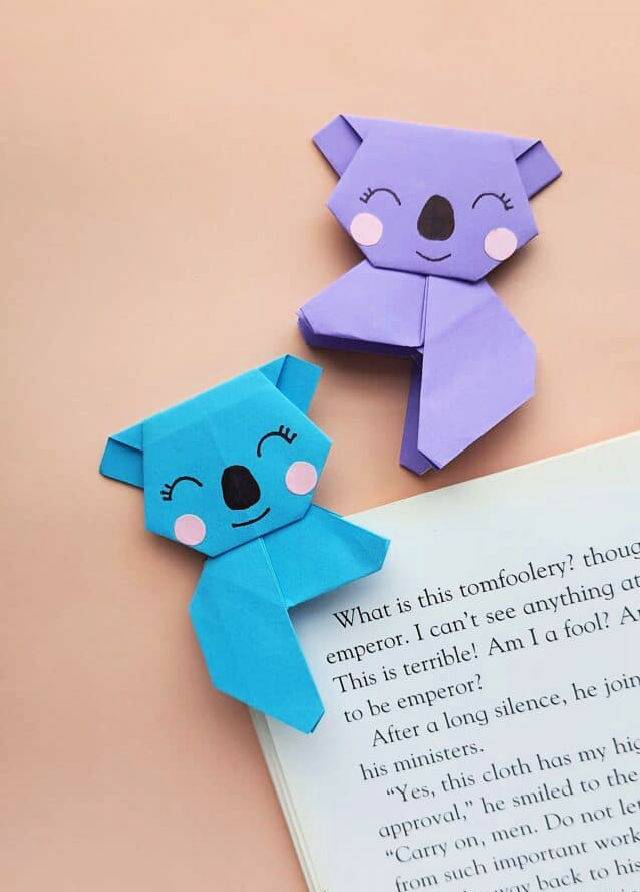 Adorable Origami Koala Bookmark