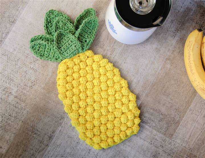 Best Pineapple Hot Pad Crochet Pattern