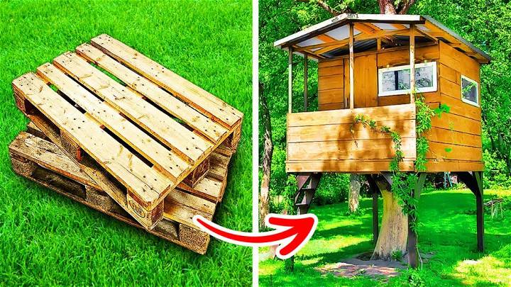 Building a House With Wooden Pallets