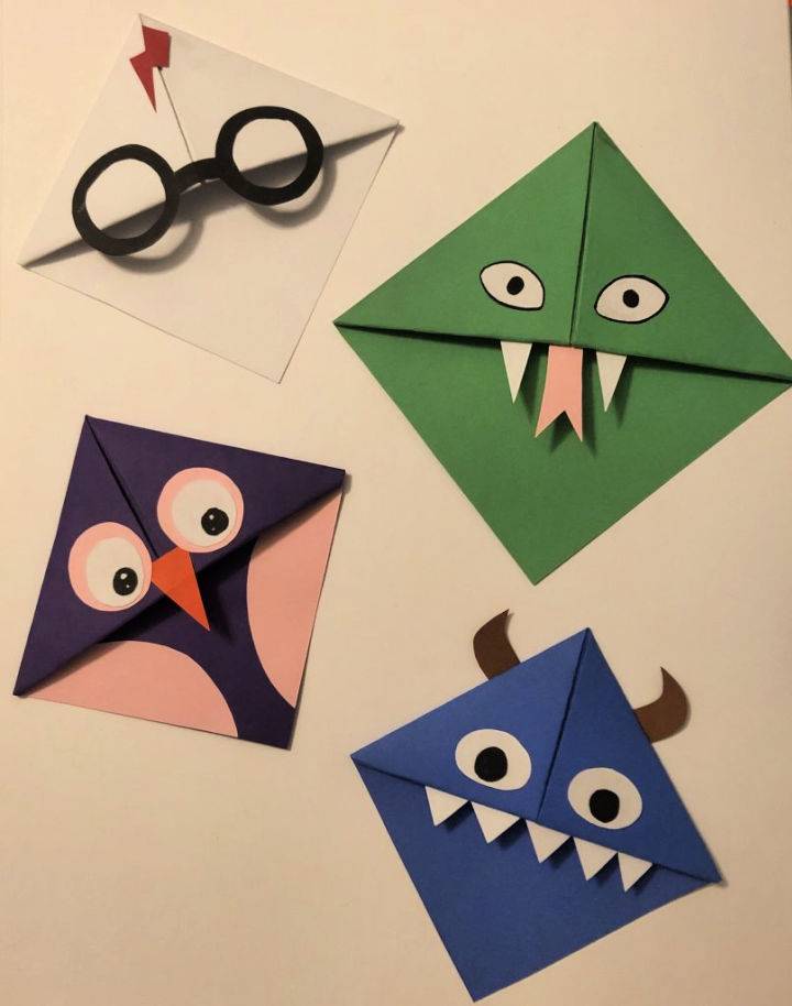 DIY Origami Bookmark Corners