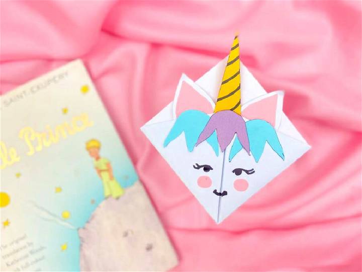 DIY Origami Unicorn Bookmark for Kids