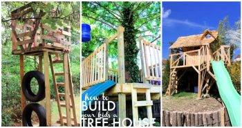 DIY Tree House Out Of Pallets