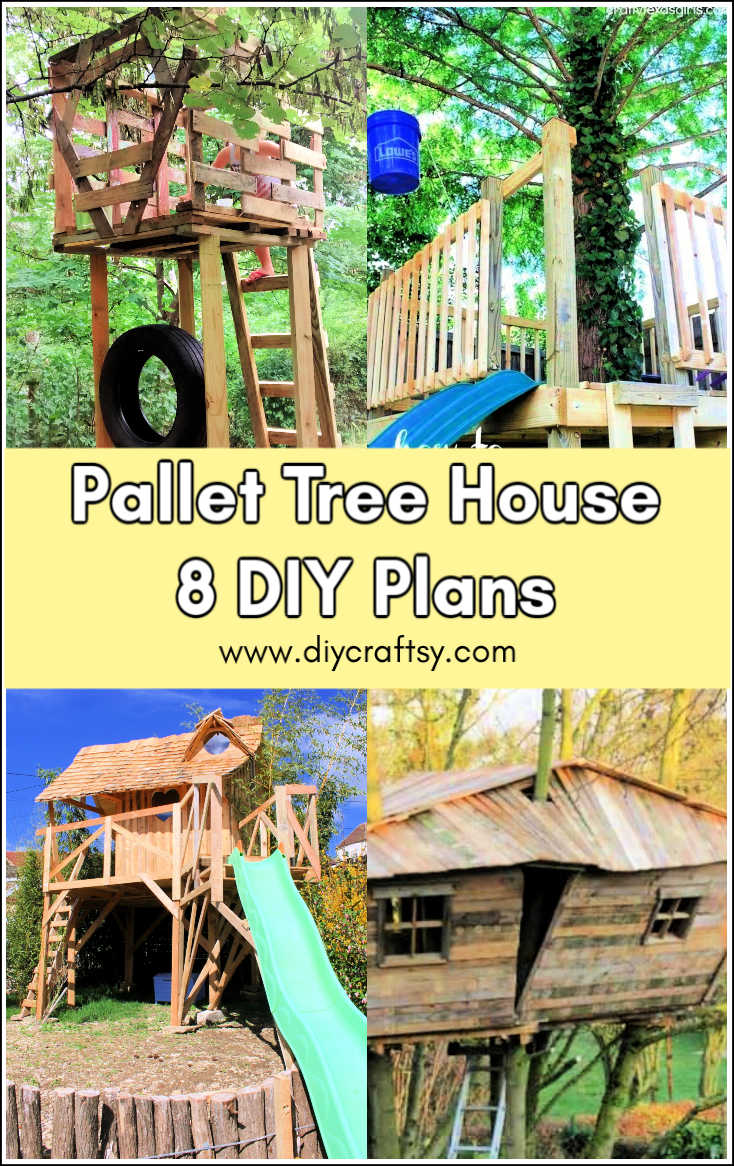 8 DIY Tree House Out Of Pallets DIY Crafts   DIY Treehouse Plans Out Of Pallets 