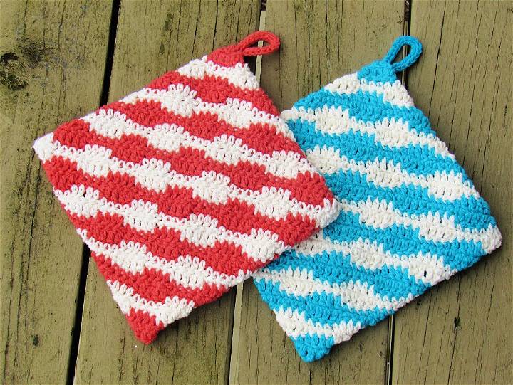 Easy Crochet Urban Kitchen Potholders Pattern