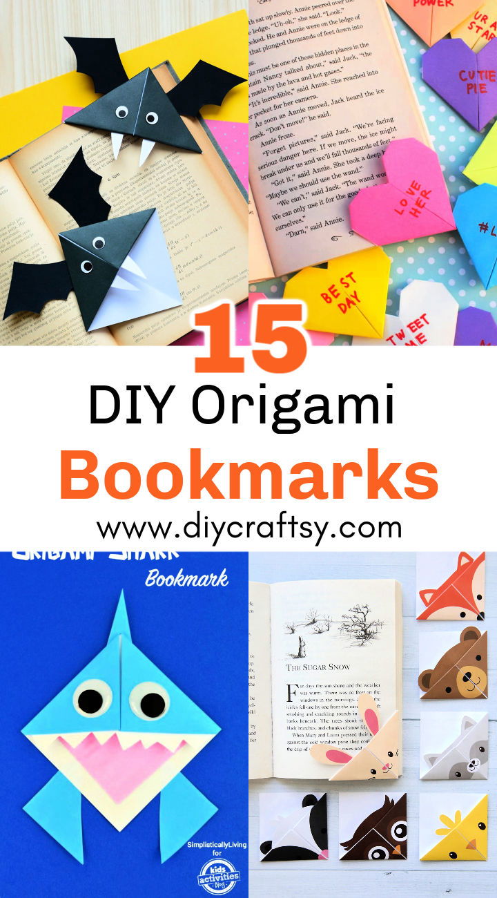 DIY kawaii Bookmarks / Origami Bookmarks idea / How to make a paper  bookmark / Crafts idea 