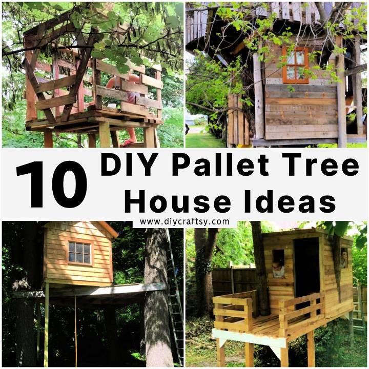 wooden pallet tree house ideas
