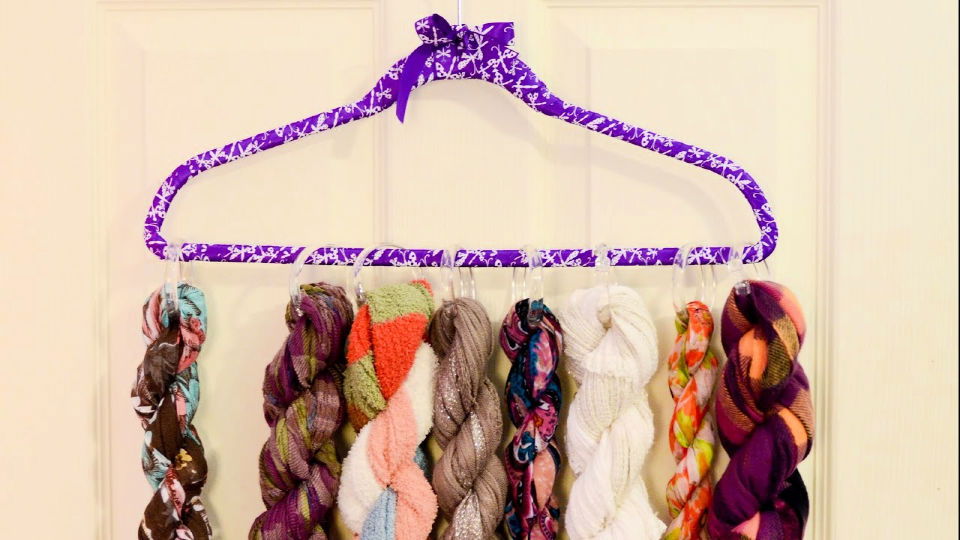 Cheap DIY Scarf Organizer for Under $5
