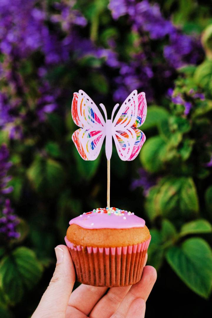 DIY Butterfly Cupcake Toppers