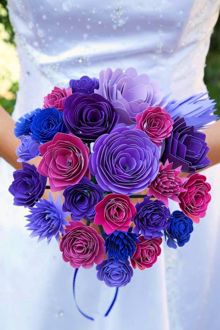 Cricut Paper Wedding Bouquet