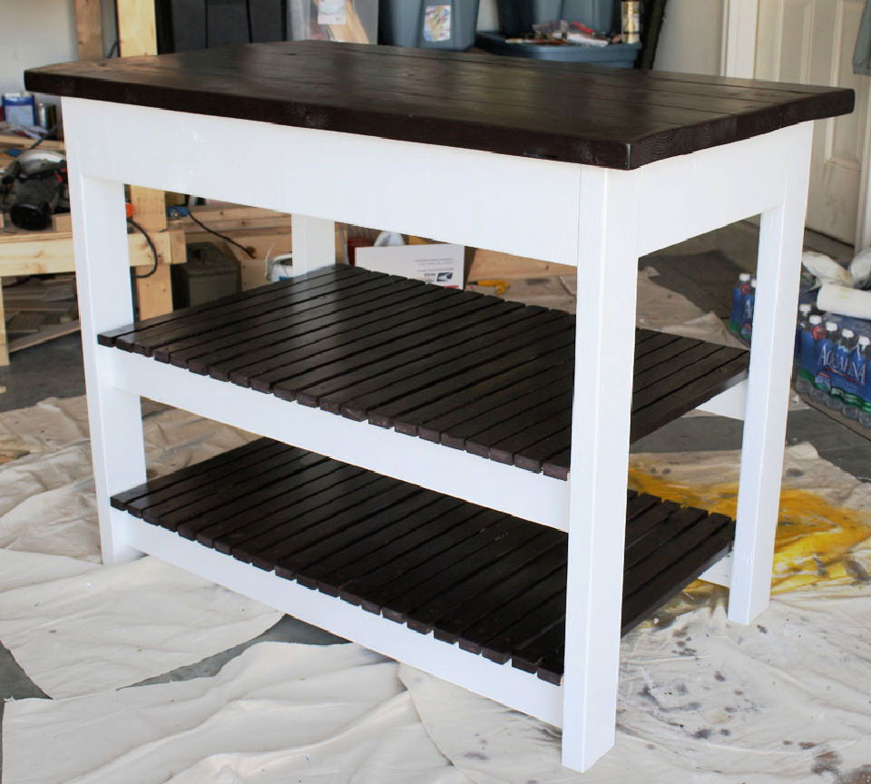 Wooden Kitchen Island