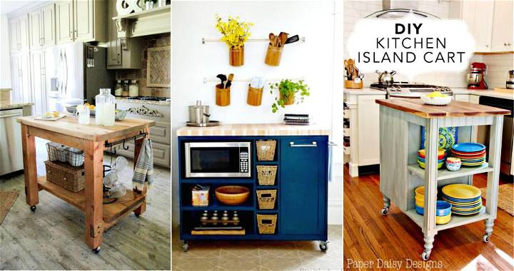 35 Free Diy Kitchen Island Plans To, Inexpensive Kitchen Island Cart