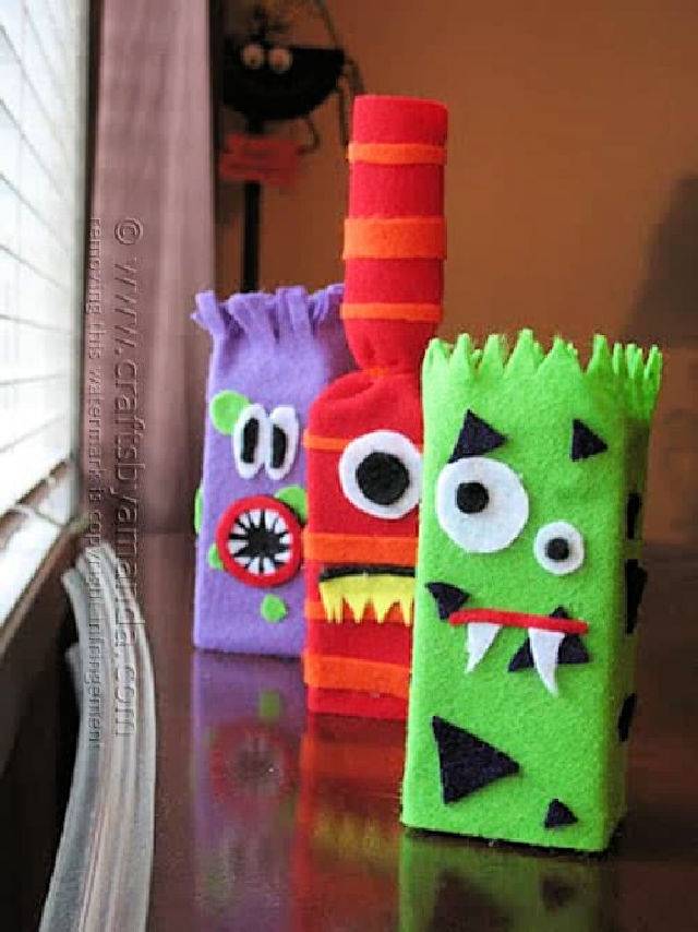 Make Your Own Juice Box Monsters
