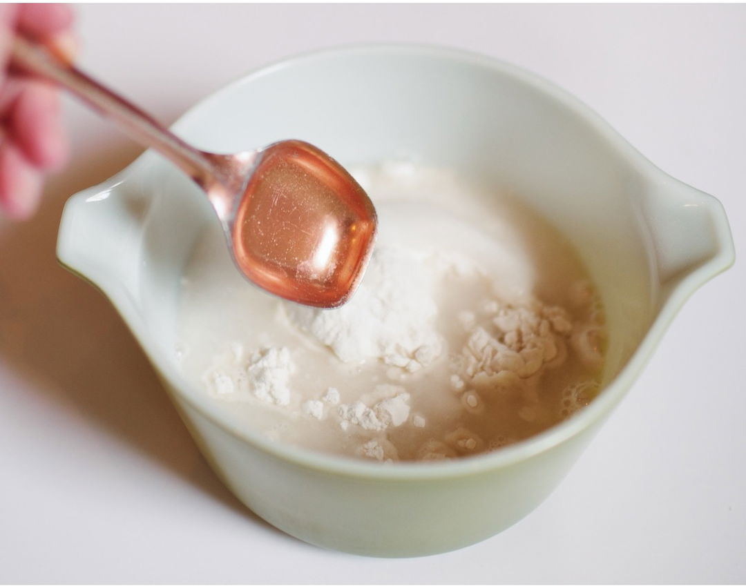 Mix all three ingredients in a bowl until the dough forms into a ball