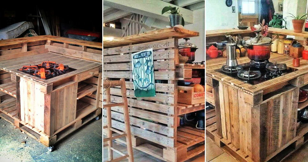 Pallet Kitchen Island