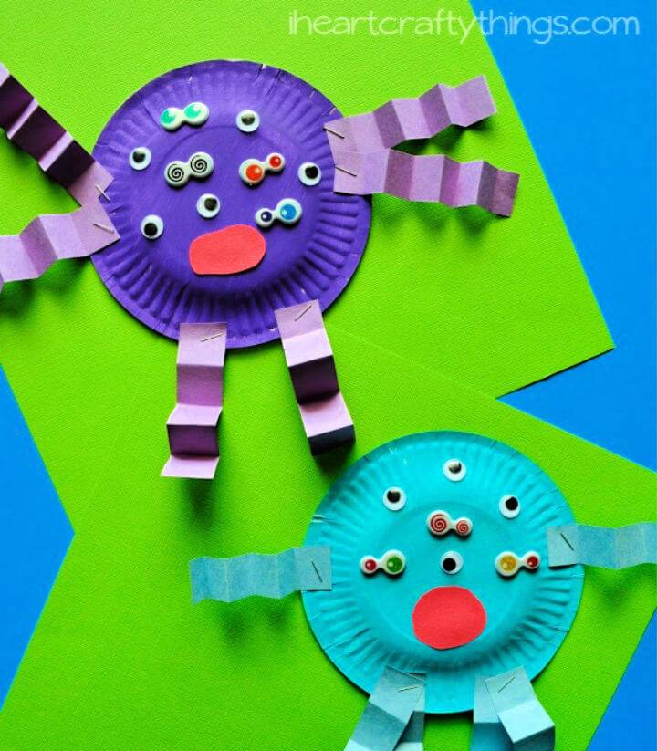 Paper Plate Monster Craft for Kids