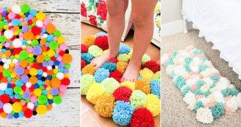 25 Beautiful DIY Pom Pom Rug Ideas