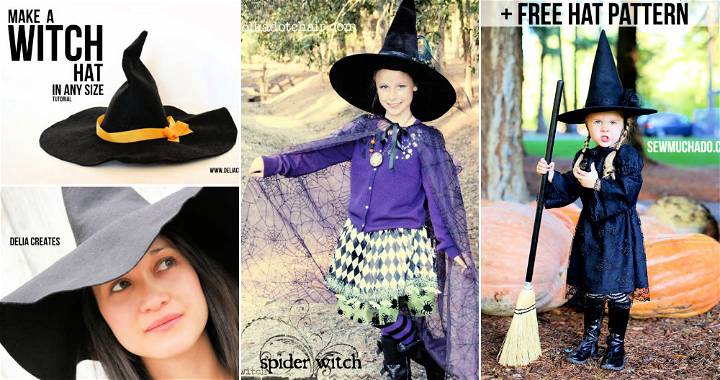 8 Easy DIY Witch Hat Patterns To Make in Any Size
