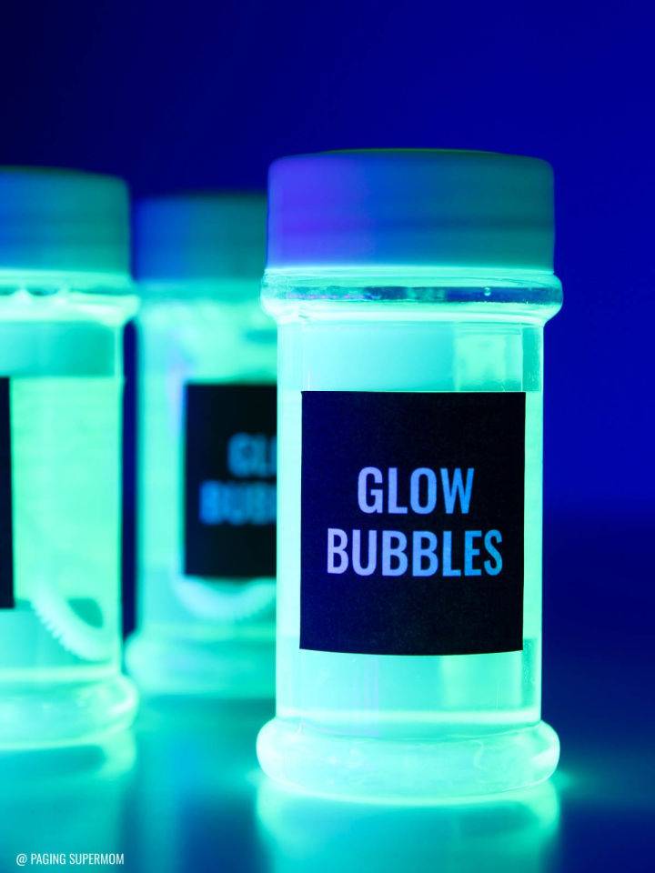 Cool Blacklight Party Glow Bubbles Recipe