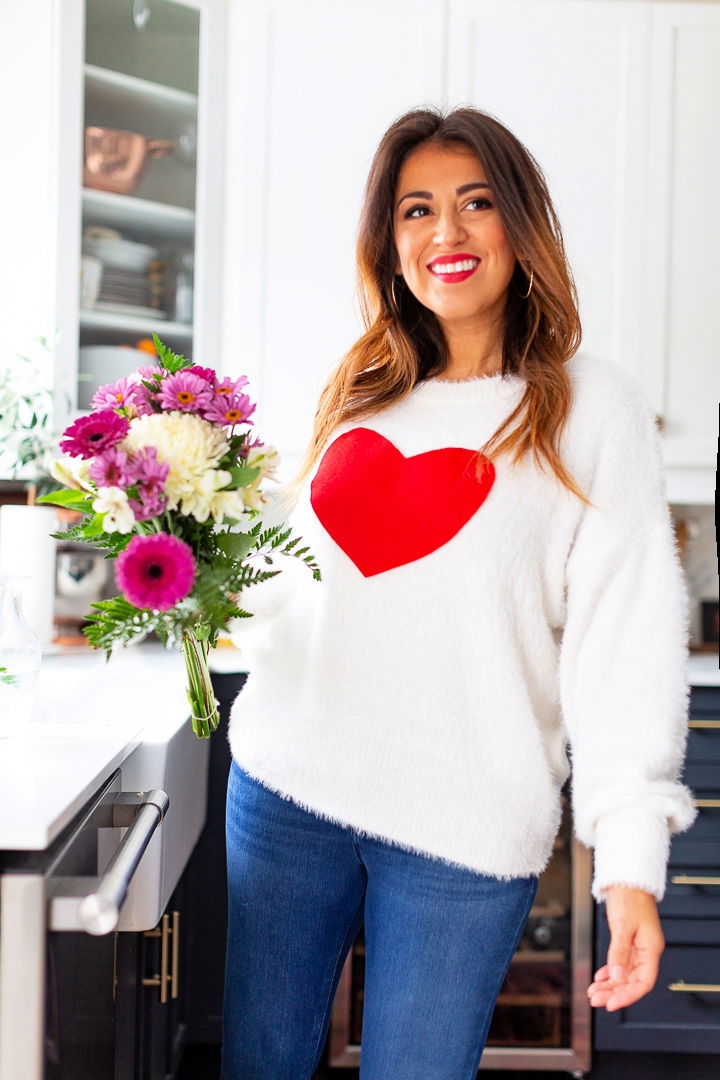 Easiest Valentines Day Sweater Tutorial