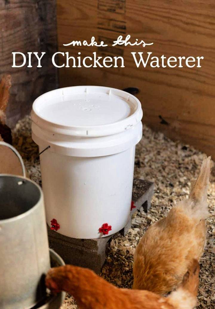 Easy and Cost Effective DIY Chicken Waterer