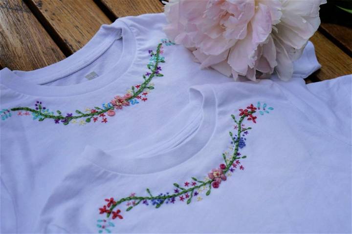 Floral Border Embroidery Pattern