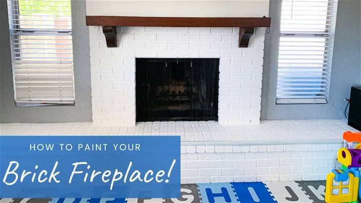 How to Paint a White Brick Fireplace at Home