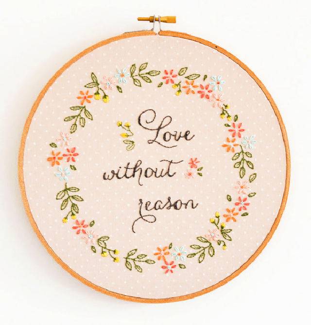 Love Without Reason' Embroidery Ideas